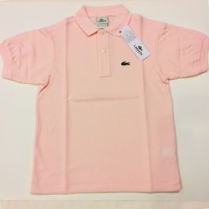 🆕Lacoste kid size 8 or 10 short sleeve polo NWT